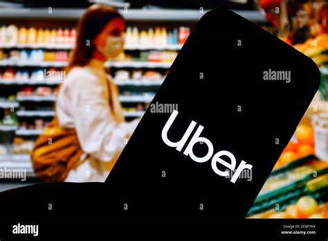 In This Photo Illustration An Uber Company App Logo Seen Displayed On A