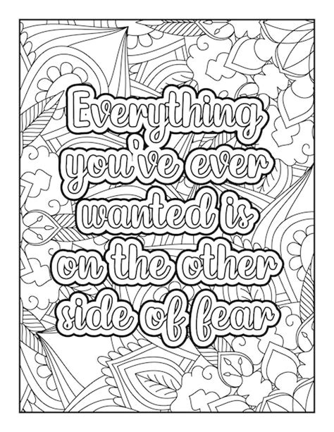 Premium Vector Motivational Quotes Mandala Coloring Page