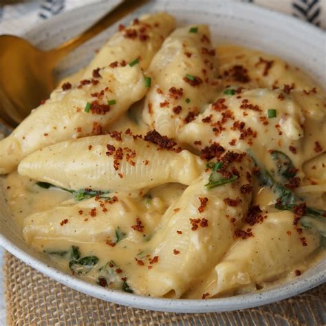 Elevated Mac & Cheese with Spinach & Bacon - A Food Lover's Kitchen