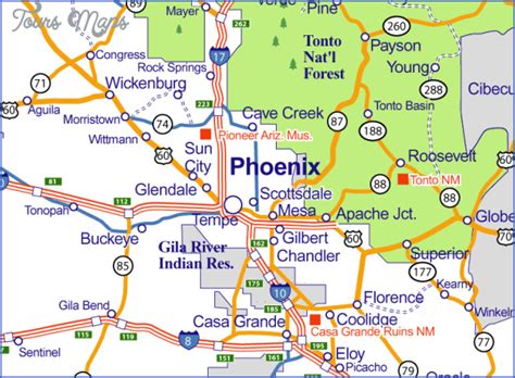 Map Of Scottsdale Arizona