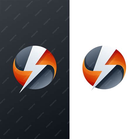 Premium Vector | Abstract thunder logo design