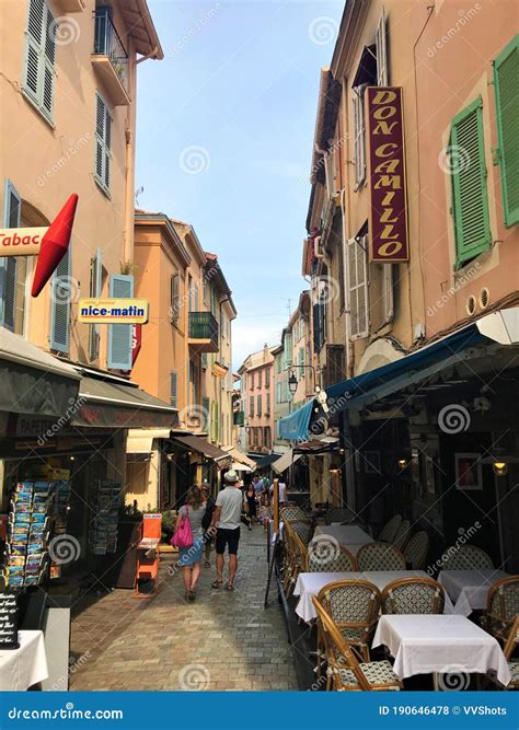 Le Suquet Street Cannes, South of France Editorial Stock Photo - Image