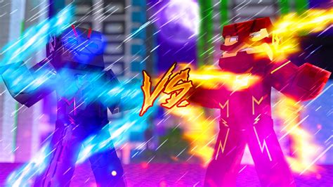 Minecraft Flash Vs Zoom Batalha De HerÓis 1v1 Sky Wars