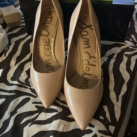 Sam Edelman Shoes Sam Edelman Nude Cream Patent Heels Classic Pumps