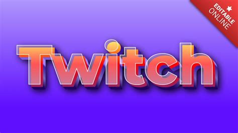 Twitch 3d Flash Text Effect Generator