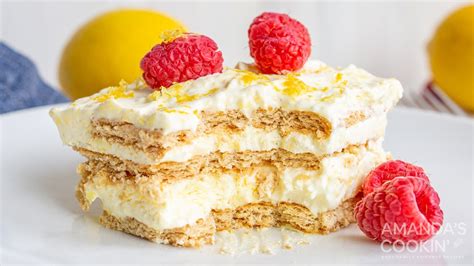 Lemon Icebox Cake Amanda S Cookin No Bake Desserts