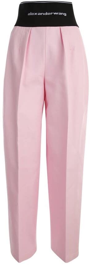 Alexander Wang Logo Intarsia Straight Leg Trousers ShopStyle