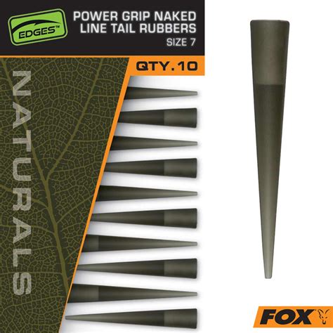 Fox Edges Naturals Power Grip Naked Line Tail Rubber Size 7 Anglerwelt Net