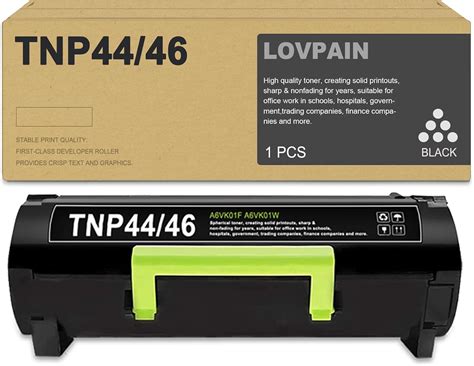 Amazon.com: TNP46 TNP44 Black Toner Cartridge (1-Pack) - Lovn ...