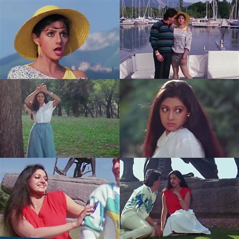 Sridevi In Chandni 1989 Rbollywoodfashion