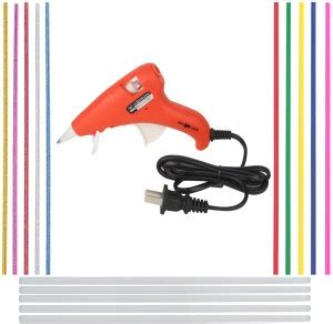 W Wadro 40 Watt Hot Melt Glue Gun Kit With On Off Switch Indicator 5 Pair Of Transparent