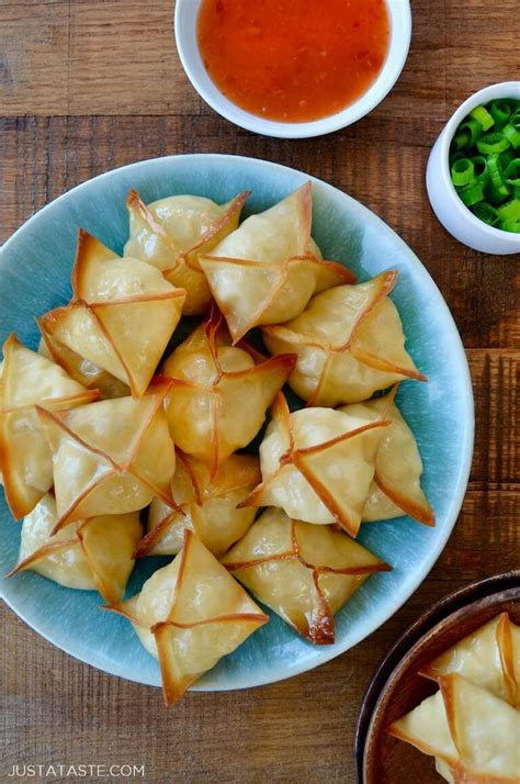 Crispy Baked Crab Rangoon Just A Taste