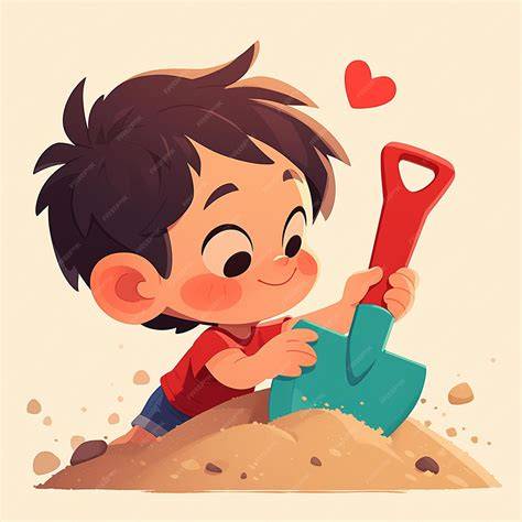 Premium Vector | Cairnoodle Digging in a Sandbox