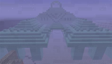 Stronghold under a Guardian Temple seed Minecraft Map