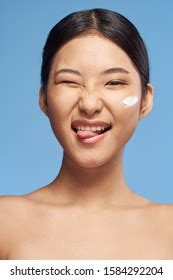 Beautiful Woman Naked Shoulders Smile Clean Stock Photo Shutterstock