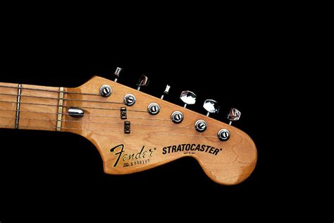 Headstock And Pegs Of A Fender Stratocaster Hardtail Photograph By