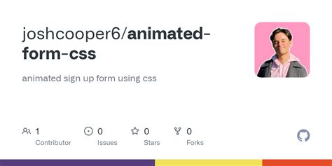 GitHub - joshcooper6/animated-form-css: animated sign up form using css