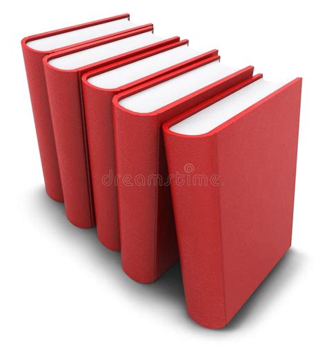 Aligned Red Books Stock Illustration Illustration Of Aligned 16948449
