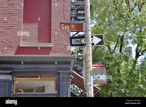 Gay Street In Greenwich Village New York Stock Photo Alamy
