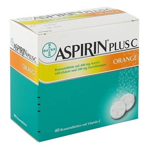 ASPIRIN plus C Orange Brausetabletten 40 Stück online bestellen