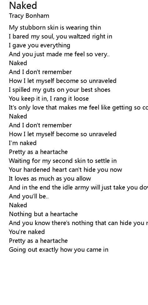 Naked Lyrics Follow Lyrics