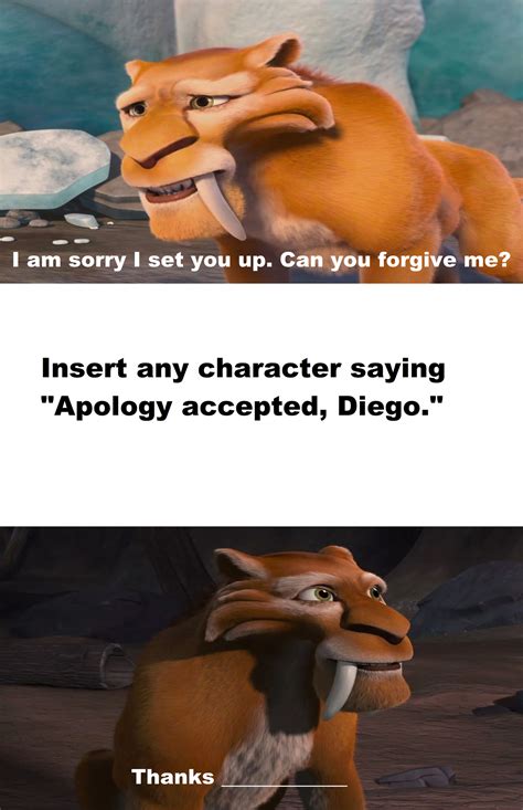 Who Accepts Diego's Apology by aaronhardy523 on DeviantArt