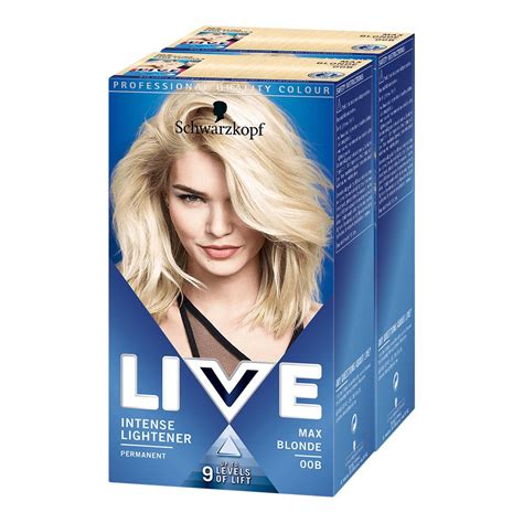 Schwarzkopf Live Intense B Max Blonde Permanent Hair Dye