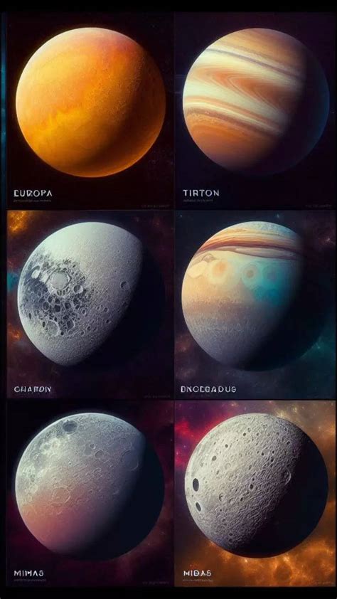 Solar System Planets And Moons