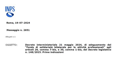 Fondo Di Solidariet Bilaterale Le Istruzioni Inps Sulle Ultime Novit