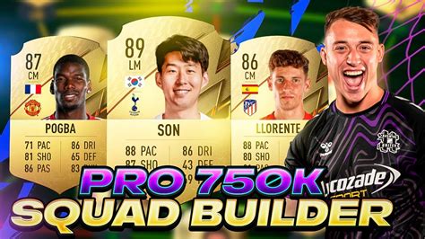 INSANE 750K PRO FIFA PLAYER SQUAD BUILDER FIFA 22 ULTIMATE TEAM BEST