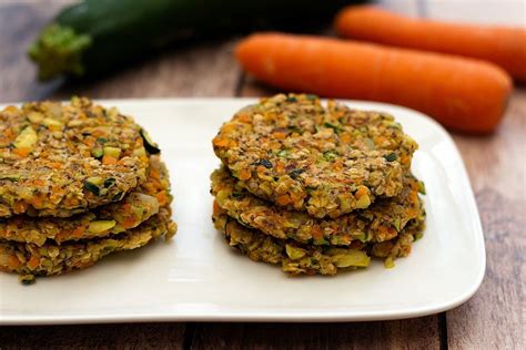 J aime beaucoup les galettes de légumes en voici des végétaliennes aux