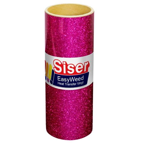 Siser Glitter HTV 20 X 12 Sheet Iron On Heat Transfer Vinyl Hot Pink Walmart