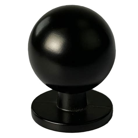 Mainstays Matte Black Round Ball Knob Zamak 2 Pack Walmart