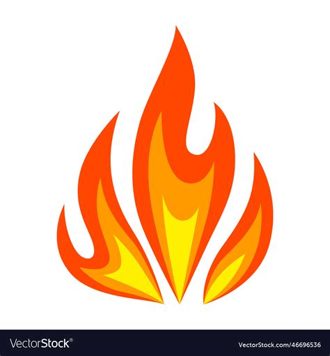 Stylized Fire Decorative Element Royalty Free Vector Image