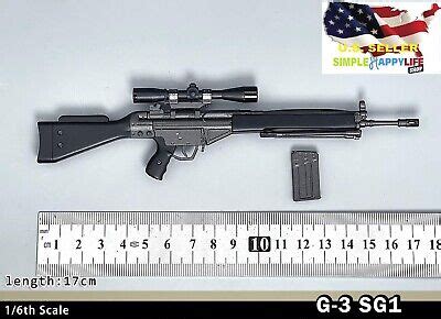 Rifle G Sg Sniper Gun Weapon Model For Figure Phicen Hot Toys Usa Ebay