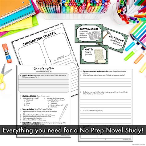 Frindle Novel Study Unit | Literature Guide | Comprehension Worksheets