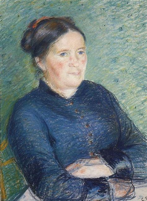 Portrait Of Madame Pissarro Painting Camille Pissarro Oil Paintings