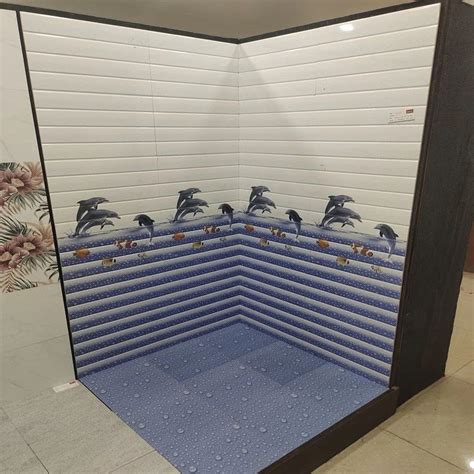 High Glossy Mm Ceramic Bathroom Tiles Size X Feet X Mm At