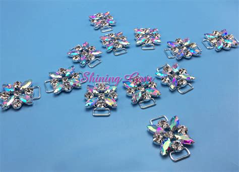 Small Flower Center AB Bikini Connector BCC09 SHINING GEM