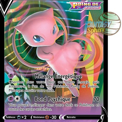 Mew V Ultra Rare 113 264 Epee Et Bouclier Poing De Fusion Fantasy