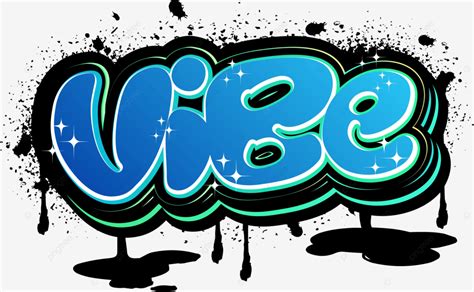 Tipograf A De Graffiti Ambiental Vector Png Vibras Pintada