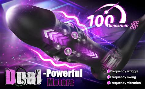 Swing Thrusting Vibrating Remote Control Male Anal Plug