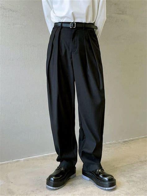 Manfinity EMRG Men S Pleated Loose Pants In 2024 Mens Pants Casual