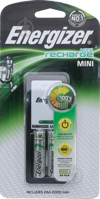ᐉ Зарядное устройство Energizer Mini Charger AA (R6, 316) 3 шт. (AA2000 ...
