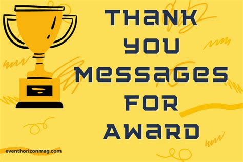 60+ Thank You Messages for Award - EventhOrizonMag