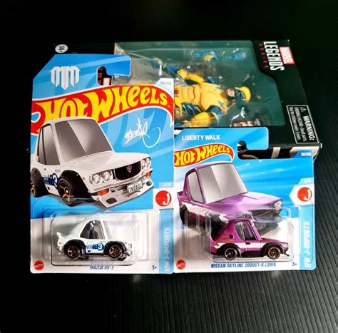 Hot Wheels Tooned Liberty Walk Nissan Skyline GT R LBWK Purple Short Card Mad Mike