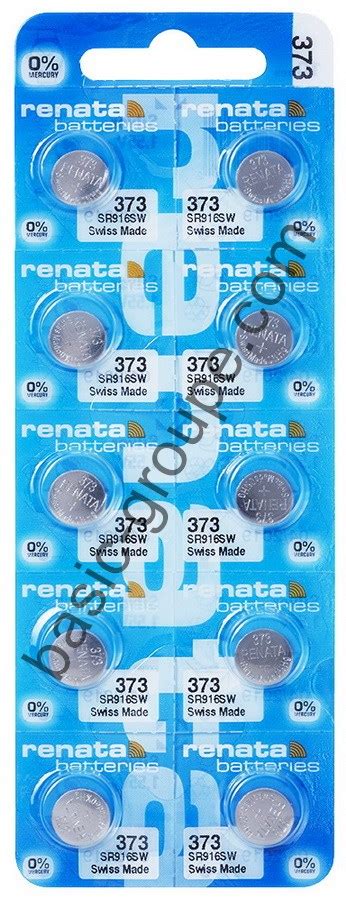 Pile 373 Renata SR916SW pour montres