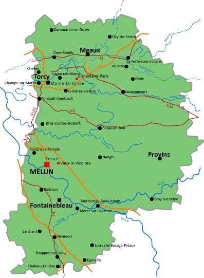 Seine Et Marne D Partement Voyage Carte Plan