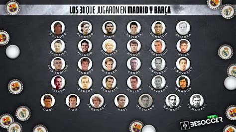 Los 31 Futbolistas Que Jugaron En Real Madrid Y Barça