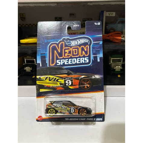 Jual Hot Wheels Neon Speeders Honda Civic Type R Ek Shopee Indonesia